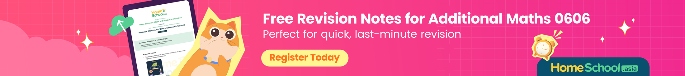 Additional Math 0606 Ad Banner